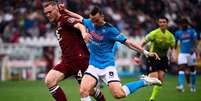 Fabián Ruiz foi o autor do gol da vitória do Napoli (Marco BERTORELLO / AFP)  Foto: Lance!