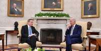 Draghi se reuniu com o presidente dos EUA na Casa Branca  Foto: Ansa / Ansa - Brasil