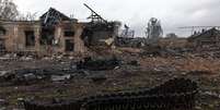 Destruição provocada pela ocupação russa na região de Sumy  Foto: A / Ansa - Brasil