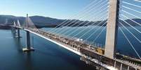 A ponte Pelješac, construída pelos chineses na Croácia  Foto: BBC News Brasil