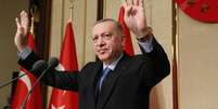  O presidente da Turquia, Recep Tayyip Erdogan, é contrário a entrada da Finlândia e Suécia na Otan.  Foto: Reuters
