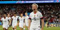 Megan Rapinoe, capitã da seleção norte-americana e principal estrela do time   Foto: Benoit Tessier/Reuters