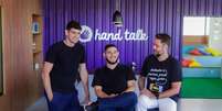 Ronaldo Tenório, Thadeu Luz, e Carlos Wanderlan, cofundadores da Hand Talk; startup alagoana tenta furar a bolha e ter alcance nacional   Foto: Divulgação / Estadão