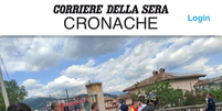 Atropelamento em creche deixa uma criança morta na Itália  Foto: Reprodução/Corriere Della Sera