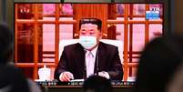 Líder norte-coreano, Kim Jong Un, anunciou lockdowns pelo país para tentar conter explosão de casos  Foto: Getty Images / BBC News Brasil