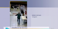 A agressão aconteceu na Escola Estadual "Herculano Pimentel", que fica no município de Itararé, no interior de São Paulo  Foto: Reprodução/ TV Tem