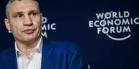 Vitali Klitschko no Fórum Econômico Mundial de Davos, na Suíça  Foto: EPA / Ansa - Brasil