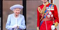 Rainha Elizabeth 2º e o príncipe Edward, Duque de Kent, na varanda do Palácio de Buckingham durante o desfile Trooping the Colour  Foto: Getty Images / BBC News Brasil