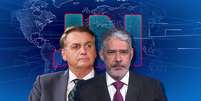 Bolsonaro insiste aparecer na Globo, mas é ignorado pela TV  Foto: Reproduções