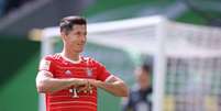 Lewandowski não deve seguir no Bayern de Munique para próxima temporada (Foto: RONNY HARTMANN/AFP)  Foto: Lance!