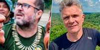 Bruno Pereira e Dom Phillips estão desaparecidos desde domingo, na Amazônia (Fotos: Divulgação/Funai e Reprodução Twitter/@domphillips)  Foto: Lance!