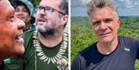 Bruno Araújo Pereira e Dom Philips estão desaparecidos há mais de 24 horas, diz União das Organizações Indígenas do Vale do Javari (Univaja).  Foto: Bruno Jorge/Divulgação/Funai e Twitter/Reprodução