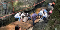 Ponte despenca durante reinaugura&ccedil;&atilde;o no M&eacute;xico  Foto: Reprodu&ccedil;&atilde;o