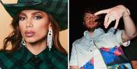 Anitta curtiu sua festa junina ao lado do produtor canadense Murda Beatz.  Foto: Instagram/@anitta/@murdabeatz / Famosos e Celebridades