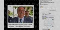 Publica&ccedil;&atilde;o compartilha frase falsa de Bolsonaro sobre a fome no Brasil  Foto: Aos Fatos