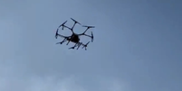 Imagem do drone utilizado durante o evento em Uberlândia (MG)  Foto: Twitter/@otempo / Reprodução