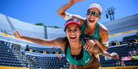 Brasileiras Duda e Ana Patr&iacute;cia avan&ccedil;am para as finais no Mundial de V&ocirc;lei de Praia  Foto: Divulga&ccedil;&atilde;o/FIVB