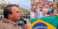 Bolsonaro e Lula em Salvador   Foto: Redes sociais 