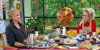 Xuxa e Ana: ‘torta de climão’ foi melhor do que uma gafe insensível  Foto: Reprodução/TV