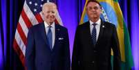 Segundo reportagem da agência de notícias financeiras Bloomberg, Bolsonaro teria pedido a Biden ajuda para se reeleger nas eleições presidenciais de outubro  Foto: ITAMARATY / BBC News Brasil