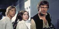 Mark Hamill, Carrie Fisher e Harrison Ford em Star Wars (1977)  Foto: Lucasfilm/Divulgação / Estadão