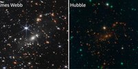 A diferença entre as duas imagens é notável  Foto: NASA / BBC News Brasil