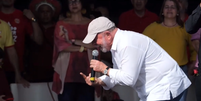 Lula discursa em ato político em Garanhuns  Foto: Reprodução / PT/Youtube