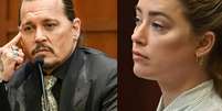 Johnny Depp X Amber Heard - O ator processou a ex-mulher por difamação após acusação de violência doméstica. As sessões foram acompanhadas por milhões de pessoas pela internet. Depp venceu a causa e Amber foi condenada a pagar US$ 15 milhões de indenização.  Foto: reprodução youtube montagem / Flipar