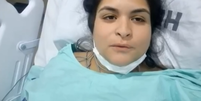 Daiana Cavalcanti, de 35 anos, desabafou após sobre as complicações de uma cirurgia plástica realizada pelo médico Bolívar Guerrero Silva  Foto: Reprodução/TV Globo