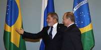 O ex-presidente Lula durante encontro com Vladimir Putin, ent&atilde;o primeiro-ministro da R&uacute;ssia, em Moscou em maio de 2010  Foto: Ricardo Stuckert/Biblioteca da Presid&ecirc;ncia / BBC News Brasil