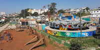 Parque de diversões onde menino de 10 anos sofreu acidente  Foto: Reprodução/Gianvitor Dias/TV Globo