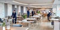 Geranium: o atual melhor restaurante do mundo fica no oitavo andar do Parken, estádio da seleção dinamarquesa de futebol.  Foto: Geranium/Divulgação / Viagem e Turismo