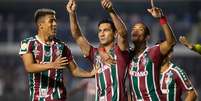 Ganso comandou o meio de campo do Fluminense no empate com o Santos, na Vila (Marcelo Gonçalves / Fluminense)  Foto: Lance!