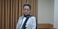 Imagem mostra Margarette May Macaulay, relatora sobre os Direitos das Pessoas Afrodescendentes e contra a Discriminação Racial, da CIDH, em visita ao Brasil.  Foto: Imagem: Jheniffer Ribeiro / Alma Preta