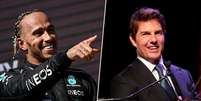 Lewis Hamilton e Tom Cruise são duas celebridades mundialmente conhecidas (Montagem Lance!
Fotos: AFP; Reprodução / Instagram Tom Cruise)  Foto: Lance!