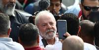 Ex-presidente Luiz Inácio Lula da Silva durante ato de campanha em São Bernardo do Campo (SP) 16/08/2022 REUTERS/Carla Carniel  Foto: 