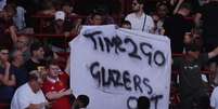Torcida do Manchester United deseja o fim da era Glazers (IAN KINGTON / AFP)  Foto: Lance!