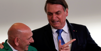 Luciano Hang e Jair Bolsonaro   Foto: Reuters