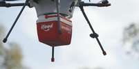 Drone operado pelo iFood para entrega de refeições
Divulgação/REUTERS.  Foto: Reuters