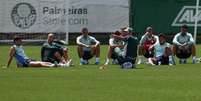 Palmeiras treinou na Academia poucas horas depois de voltar do Rio de Janeiro (Foto: Cesar Greco/Palmeiras)  Foto: Lance!