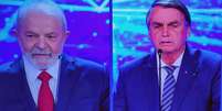  Lula e Bolsonaro lideram as pesquisas de intenção de voto, mas não foram os que melhor aproveitaram o holofote do debate  Foto: Reprodução/Band TV