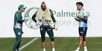 Abel Ferreira, Weverton e Gómez vão para mais uma semifinal pelo Palmeiras (Foto: Cesar Greco/Palmeiras)  Foto: Lance!