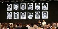 Cerimônia em memória dos 50 anos do atentado terrorista nos Jogos Olímpicos de Munique  Foto: Leonhard Foeger/REUTERS