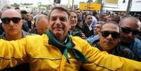 Bolsonaro em foto de 2 de setembro; o 7 de setembro, dia da Independência do Brasil, entrou na estratégia de campanha do presidente  Foto: Reuters / BBC News Brasil
