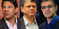 Datafolha SP: Haddad tem 36%, Tarcísio 22% e Rodrigo 19%  Foto: Poder360