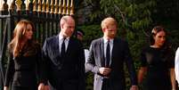 Família Real se despede da rainha Elizabeth II  Foto: Andrew Couldridge / Reuters