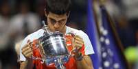 Carlos Alcaraz venceu o US Open  Foto: Shannon Stapleton / Reuters