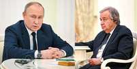 Guterres e Putin debatem Zaporizhzhia e exporta&ccedil;&otilde;es  Foto: Ansa / Ansa - Brasil