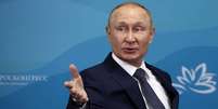 O presidente da R&uacute;ssia, Vladimir Putin, durante congresso em Vladivostok  Foto: ANSA / Ansa - Brasil
