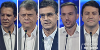 Candidatos ao governo de São Paulo participam de debate  Foto: Montagem Terra/Renato Pizzutto/Band